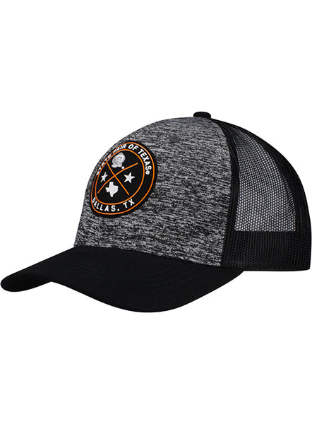 State Fair of Texas® Circular Crest Hat in Black and Grey - Left Side View