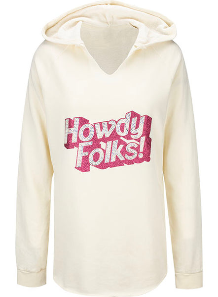 State Fair of Texas® Ladies "Howdy Folks!®" Rhinestone Sweatshirt