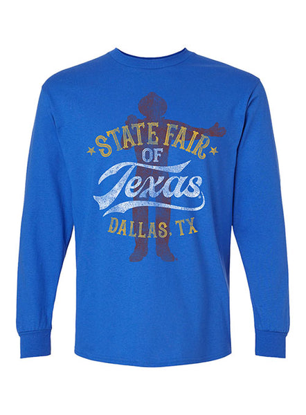 State Fair of Texas Shadow Big Tex Long Sleeve T-Shirt - Front View