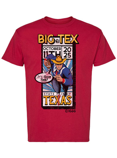 State Fair of Texas® Crimson Red Game Time T-Shirt - Front View