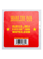 State Fair of Texas® Round Ornament - Package Back View