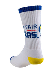 State Fair of Texas® Big Tex® Ribbed Athletic Socks - Angled Back Left Side View