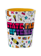 State Fair of Texas® 2024 Commemorative Art 24 Days of Fun Two-Tone Shot Glass - Front View