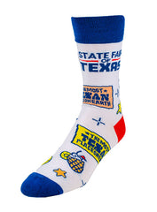 State Fair of Texas® The Most Texan Place on Earth™ Dress Socks - Angled Left Side View