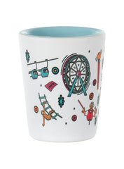 State Fair of Texas® 2023 Theme Explore the Midway Two-Tone Shot Glass - Back View