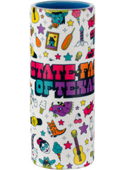 State Fair of Texas® 2024 Commemorative Art 24 Days of Fun Two-Tone Shooter Glass - Front View