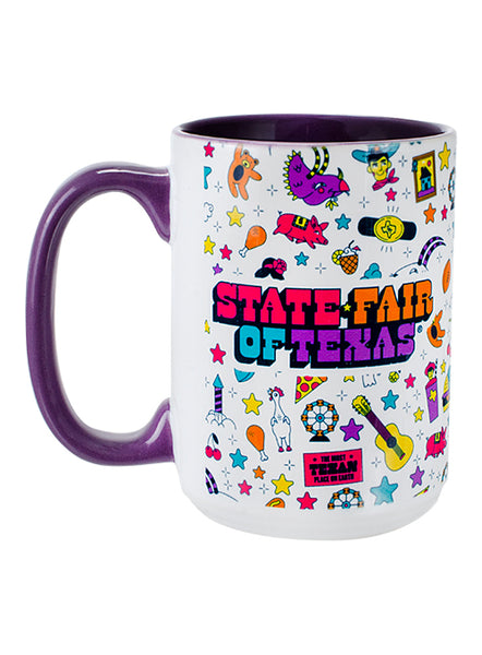 State Fair of Texas® 2024 Commemorative Art 24 Days of Fun Mug - Front View