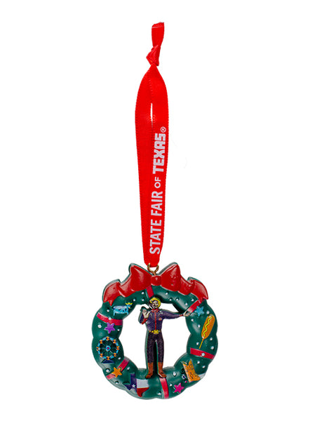 State Fair of Texas® Big Tex® Wreath Ornament - Front View