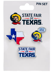 State Fair of Texas® 3 Piece Pin Set - Full Set View