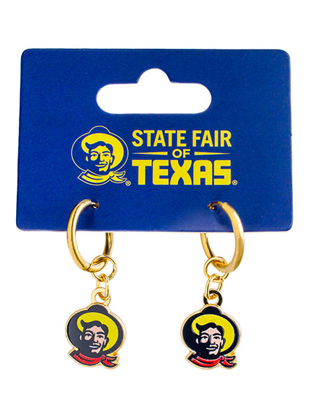 State Fair of Texas® Big Tex® Gold Hoop Earrings