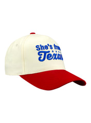 State Fair of Texas® "She's from Texas" Ivory/Red Ladies Hat