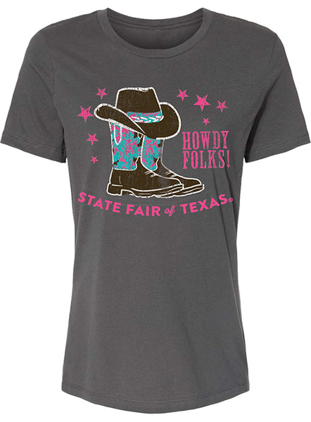State Fair of Texas® Ladies Cowgirl Boots and Hat T-Shirt