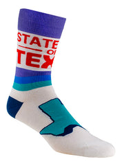 State Fair of Texas® Texas Dress Socks - Angled Left Side View - Angled Right Side View