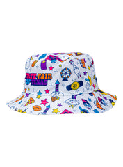 State Fair of Texas® 2024 Commemorative Art Reversible Adult Bucket Hat - White Side Angled Left Side View