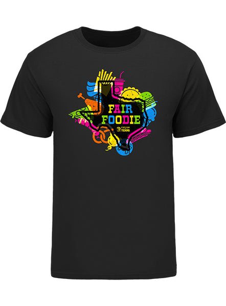 State Fair of Texas® Fair Foodie T-Shirt in Black - Front View