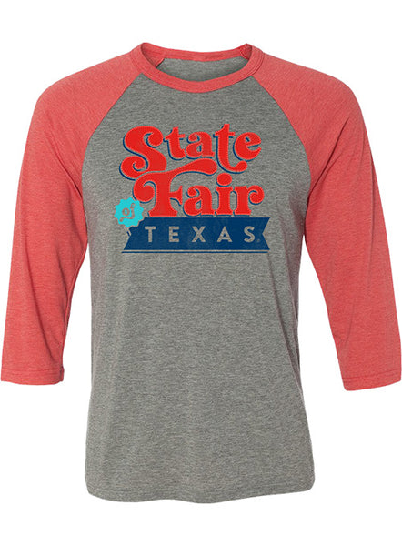 State Fair of Texas 3/4 Sleeve Baseball T-Shirt - Front View