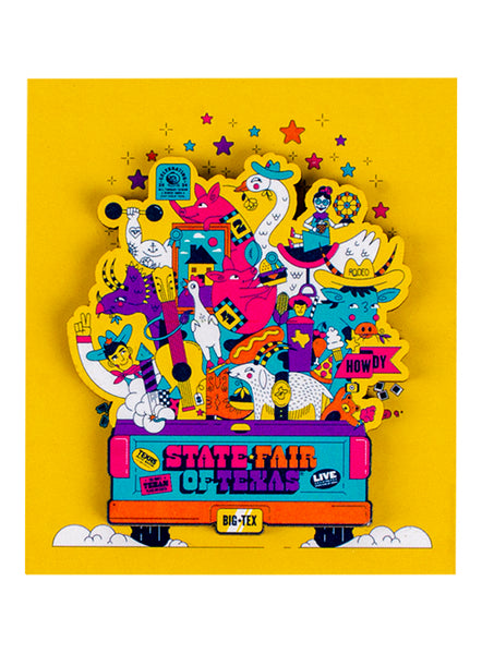 State Fair of Texas® 2024 Commemorative Art 24 Days of Fun Magnet - Individual Magnet View