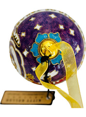 State Fair of Texas® 2025 Commemorative Art Texas Shines Bright Cloisonne Ornament - Top View