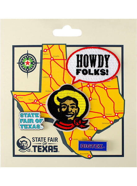 State Fair of Texas® Pin and Patch Set - Front View