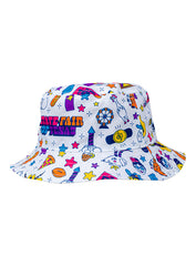 State Fair of Texas® 2024 Commemorative Art Reversible Youth Bucket Hat - White Angled Left Side View