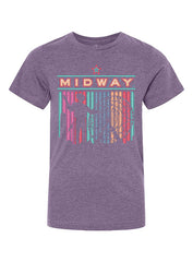 State Fair of Texas® Midway Youth T-Shirt in Purple - Front View