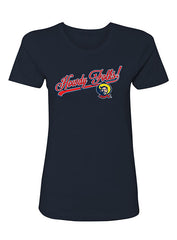 State Fair of Texas® "Howdy Folks!®" Ladies T-Shirt in Midnight Navy - Front View