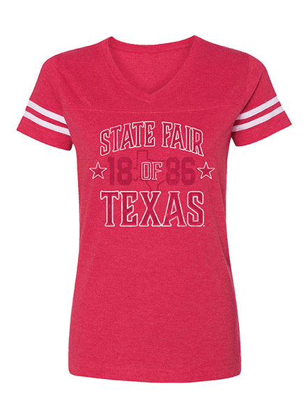 State Fair of Texas® Ladies 1886 Shirt in Vintage Red - Front View