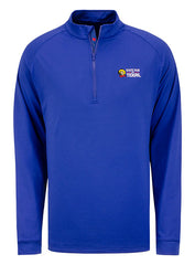 State Fair of Texas® Quarter Zip Jacket in Royal Blue - Front View