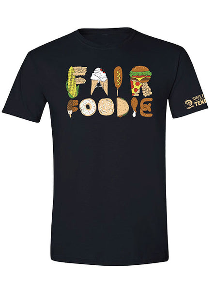 State Fair of Texas® Fair Foodie T-Shirt in Black - Front View