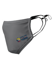 Reusable State Fair of Texas® Face Cover in Gray - Side View