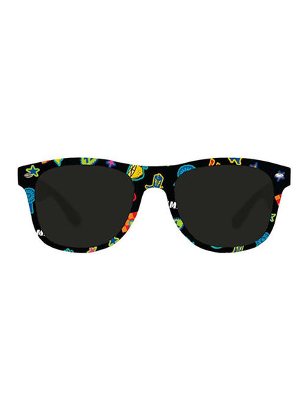 Treats of Texas Theme Sunglasses in Black - Front View