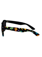 Treats of Texas Theme Sunglasses in Black - Left Side View
