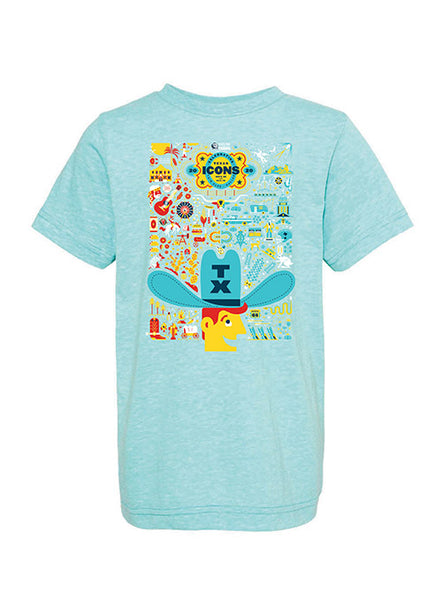2020 State Fair of Texas® Theme Toddler T-Shirt in Light Blue - Front View