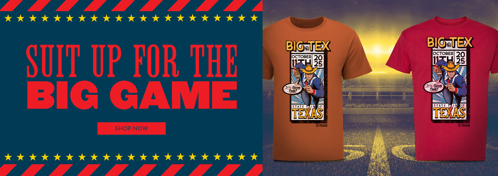 Celebrate Big Tex's Birthday with 20% Off - USE CODE: BIRTHDAY20